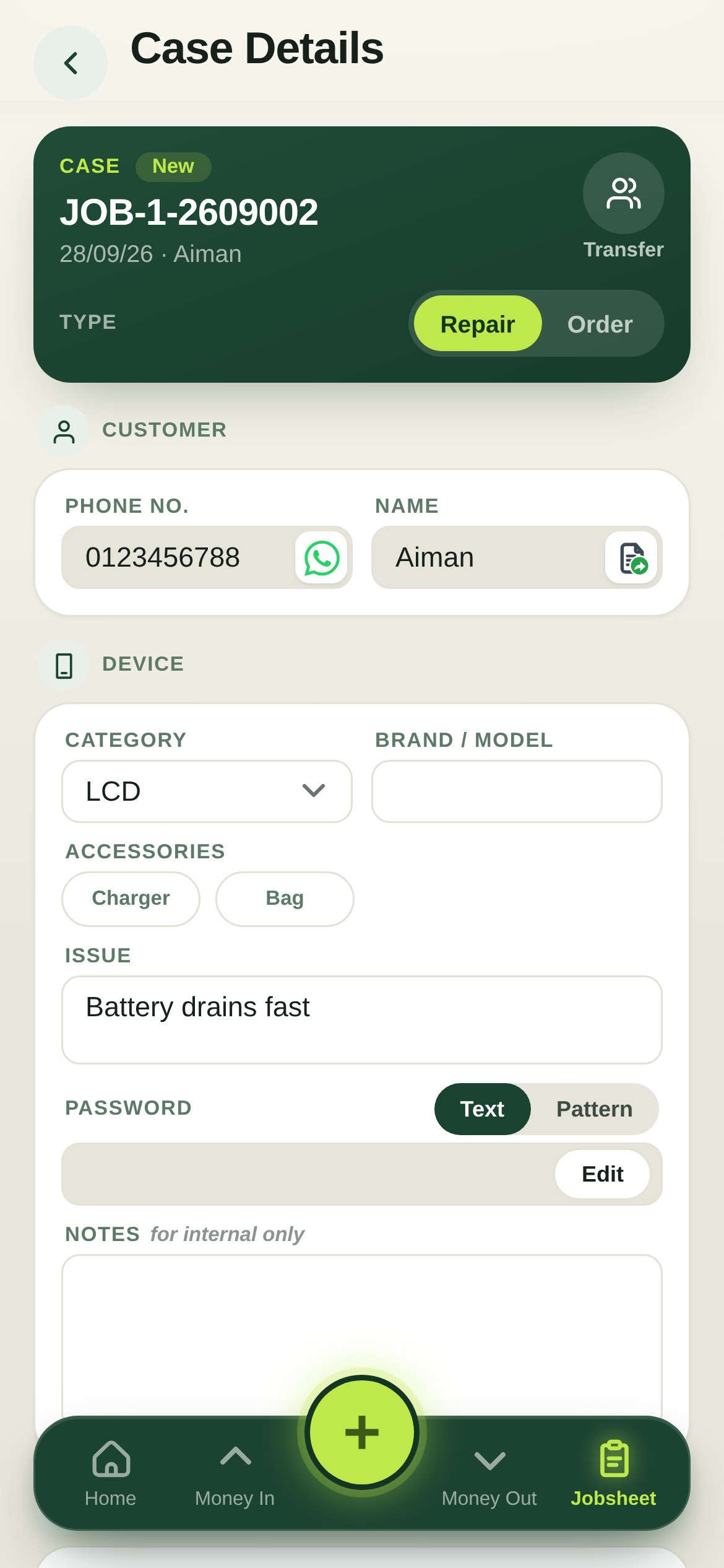 Satu kes dibuka dalam app kaunter